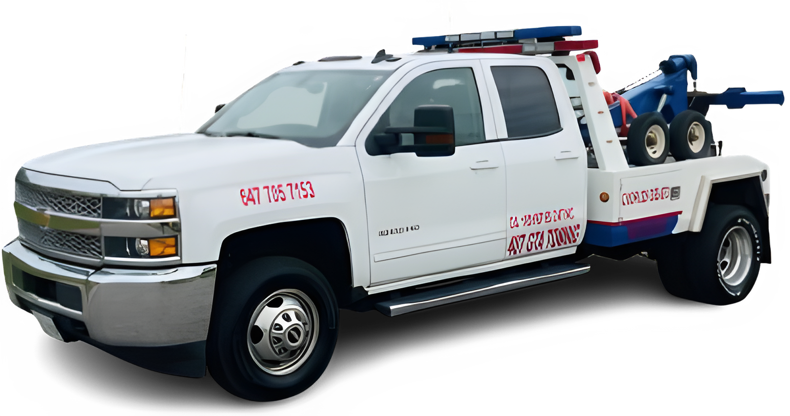 Ontario Towing White Truck